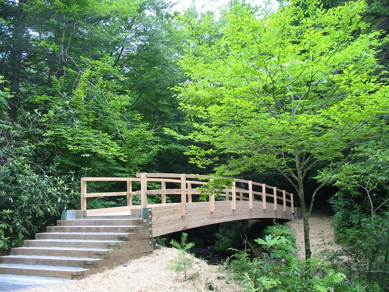 Laurel Run Trail Bridge Finished