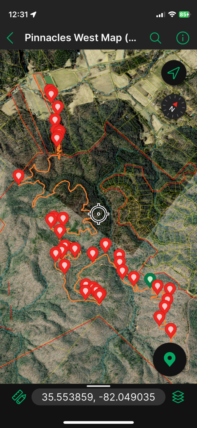 NC trail layout